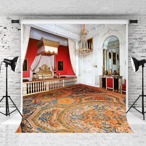 VinylBDS 5X7FT Warmth Indoor Photo Background Tall Mirror Sofa Photography Backdrops Wedding Photo Studio Backdrop