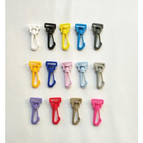 10pcs 15mmPlastic Swivel Snap Hooks Hardware Side Release Buckle Paracord Backpack Straps Bag Parts Pets Collar Strap Outdoor