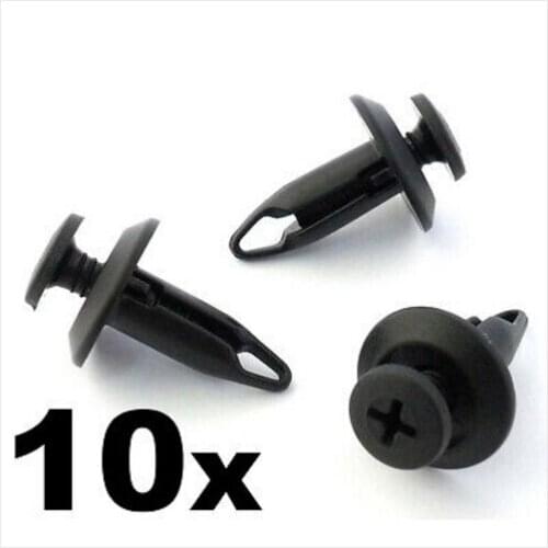 10x For Ford Cornice Bordo Di Plastica clip- Cerchio Arco Rivestimento,Parafango