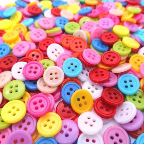 200Pcs/lot Round Resin Mini Tiny Buttons Sewing Tools Decorative Button Scrapbooking Garment DIY Apparel Accessories E11494