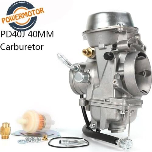 40mm PD40J Carburetor 4 Stroke Motorcycle Carb For POLARIS SCRAMBLER 500 4X4 Universal 400cc to 600cc Racing Motor ATV