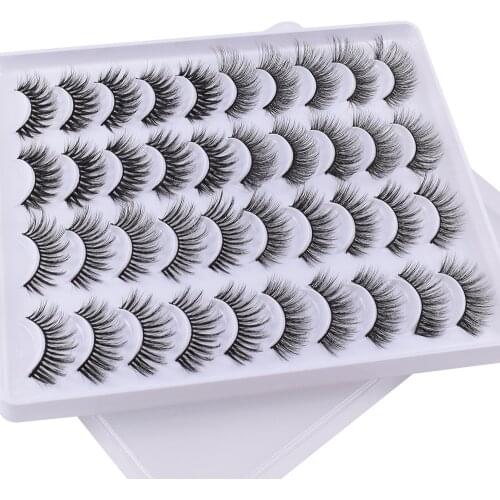 5/10/20Pairs 3D Mink Lashes Natural Mink False Eyelashes Dramatic Volume Fake Eyelash Extension Faux Cils Wholesale Makeup Tools
