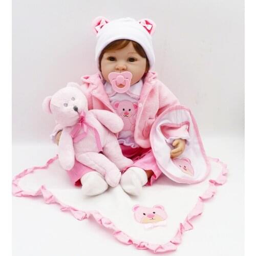 55cm Silicone Reborn Baby Doll Toys Luxury set reborn toddler Princess Girls l.o.l Dolls Lovely Birthday Gift Brinquedos