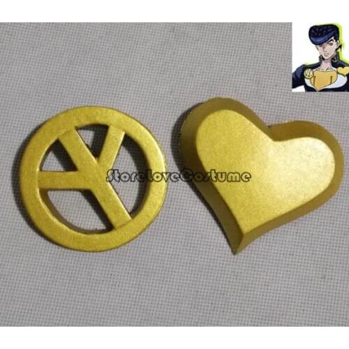 JoJos Bizarre Adventure Josuke Higashikata Cosplay badges accessories Hand-Making