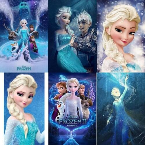 5D Full Drill Diamond Painting Disney Princess Cartoon Character Diamond Embroidery Mosaic Cross Stitch Handmade Home Decor Gift