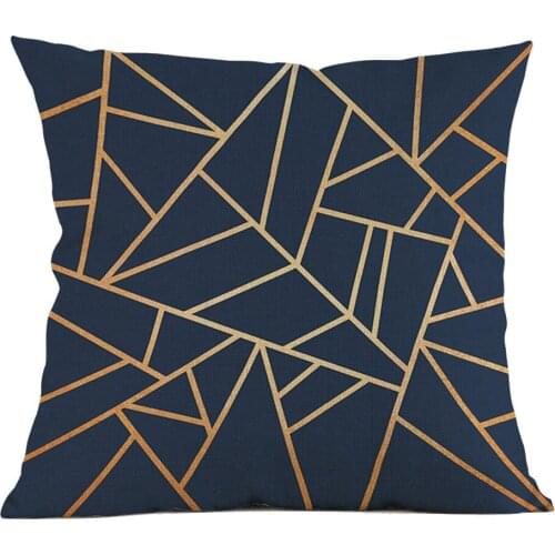 Cushion Cover Polyester Geometric Pillow Case Waist Cushion Cover Sofa Home Decor Super soft fabric Sofa Cushion Covers