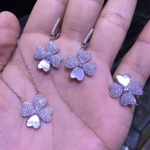 Cp72 Luxury Designer Fashion 925 Sterling Silver Jewelry zirconia shinning for lady women,cute&sweet pc