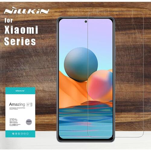 For Xiaomi POCO X3 NFC F3 M3 Mi 10T Lite 9 9T 8 Pro Tempered Glass Nillkin Screen Protector Redmi Note 10 10s 9s 9 Pro Max K40