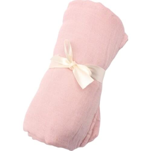 120x120cm Baby Muslin Bamboo Fiber Receiving Blanket Infant Swaddling Wrap Towel