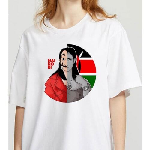 New Money Heist Women La Casa De Papel Tshirt Women Casual Dali Mask Casa De Papel T-shirt Top The House of Paper T Shirt