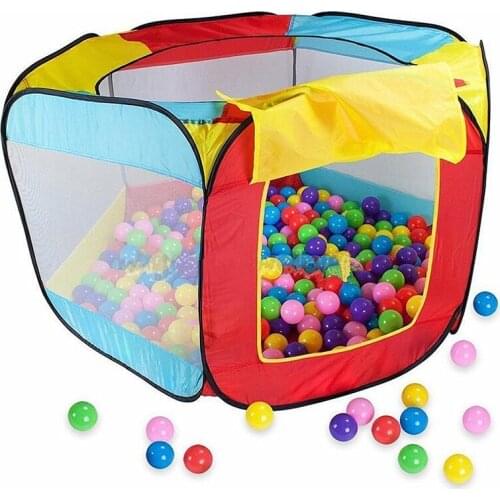 Single Layer Game Folding Tent Six Sides/indoor And Outdoor Shooting Tent Ocean Ball Pool Hoop Sport Kids Camping Toys Portable