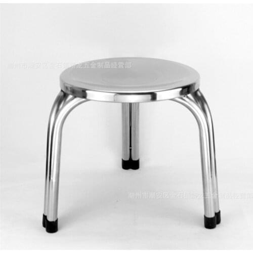 Wholesale 30*29cm Stainless steel round stool Non-slip three-legged stool
