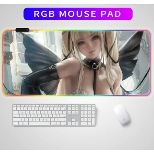 Dead or alive sexy mouse rubber mouse pad RGB mouse pad computer gaming mouse pad large gaming rubber non-slip mouse pad
