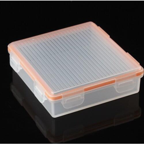Transparent Portable Hard Plastic Case Holder Storage Box with a Hook Durable Batteries Storage CaseFit for 4 x 18650 Batteries