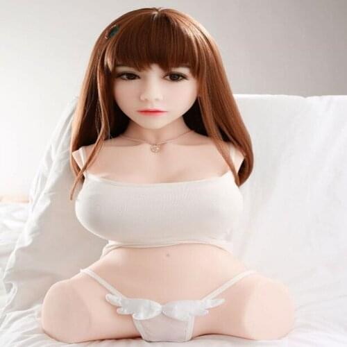 Tpe 50cm*27cm*16cm Real female mannequin Half body solid skeleton silicone inverted buttock jewelry cloth model sexy D204