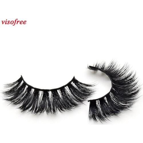 Visofree Eyelashes 3D Mink Lashes Crossing Mink False Eyelashes Hand Made Full Strip Eye Lashes cilios naturais 14