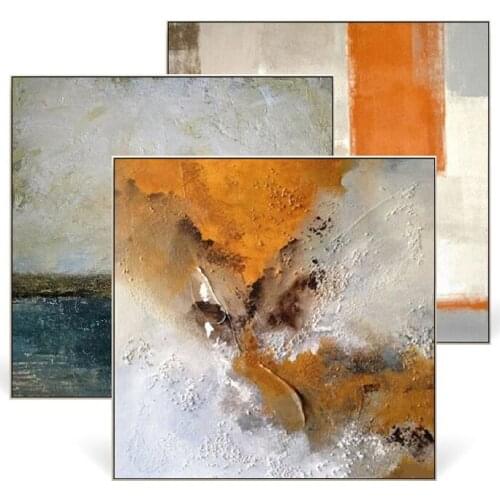 Hand painted oil painting living room decorative knife painting abstract mural modern minimalist porch hanging painting SJ022