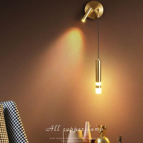 Nordic Minimalist Light Luxury Bedside Living Room Decoration Painting Wall Lamp Creative Bedroom Desk Reading Spotlight