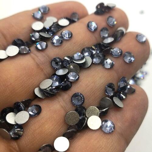 SS3-SS20 Tanzanite rhinestone for Nail Art Flatback Non Hotfix Glue on Nail Art Crystal Rhinestones Pixie Craft Jewelry