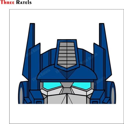 Three Ratels A423 OPTIMUS PRIME PEEKING For JDM Windshield Stickers Aut Car Accessories Waterproof Funny Anime Decal Decoration