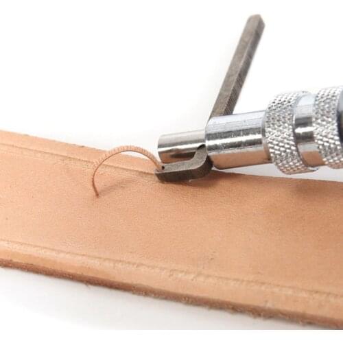 High Quality Solid Adjustable Pro Stitching Groover and Creasing Edge Beveler Leathercraft Sets To Sew Crease Leather Craft Tool