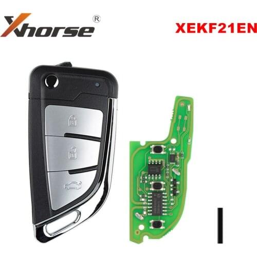 Xhorse XEKF21EN VVDI Super Remote for BMW Style 3 Silver Buttons Knife Type 1 Piece