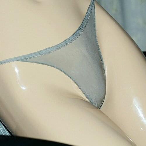 Women Sexy Oil Shiny Thongs See Through Sheer Knickers Briefs Underwear Womens Panties Low Waist Intimate Lingerie