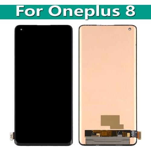 Original AMOLED 6.55 " For OnePlus 8 LCD Display Screen Touch Digitizer Assembly IN2013 IN2017 IN2010 IN2019
