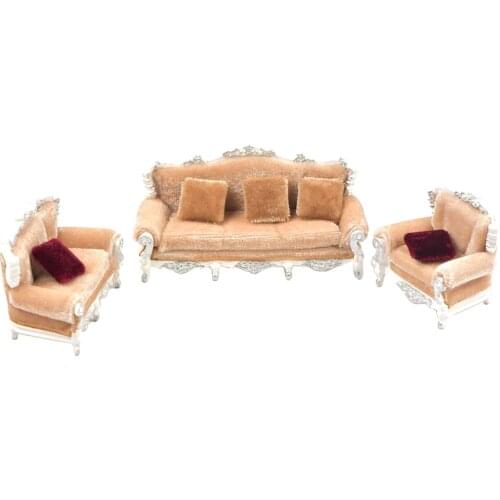 1 : 25 European Style Sofa Models with Pillows