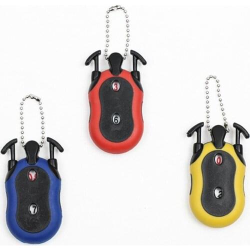 1pcs Dual Digits Square Scorer Golf Stroke Shot Put Score Counter Outdoor Accessory 3 colors