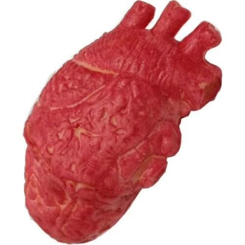 1PC Halloween Horrible Bloody Severed Horror Scary Human Heart Lifesize Scary Fake Rubber Gory Body Part Halloween Decorations