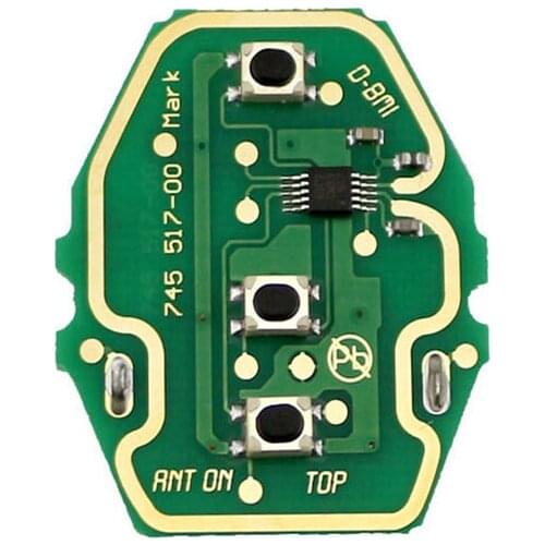 3 Button Remote Car Key Control Circuit Board 315MHz/433MHz For-BMW 3 5 Series E46 E39 EWS Without Key Shell