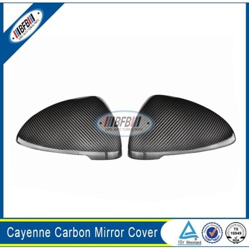 Auto Car Accessories Carbon Fiber Material Rearview Side Mirror Cover For Cayenne 2014