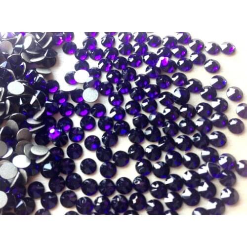 Free shipping !!! rhinestone flat back non hot-fix crystals ss16 size 4mm violet color 1440 pcs mobile phone cases decoration