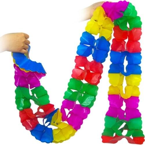 5pcs Large Colorful Garland Paper Pull Flower Magic Tricks Stage Gimmick Prop Comedy Accessories Appear Compression Flower Magia