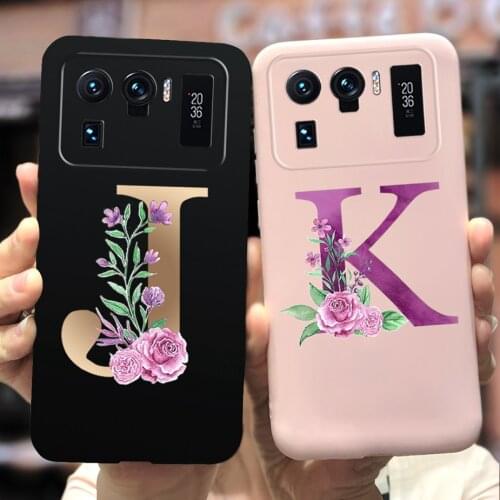 For Xiaomi Mi 11 Ultra Case Luxury Cute Letters Cover For Xiaomi Mi 11 Ultra Mi11 Ultra Phone Cases Soft TPU Fundas 6.81'' Coque