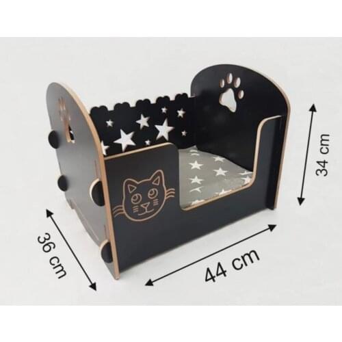 Cathouse Wooden Showy Cat Bed