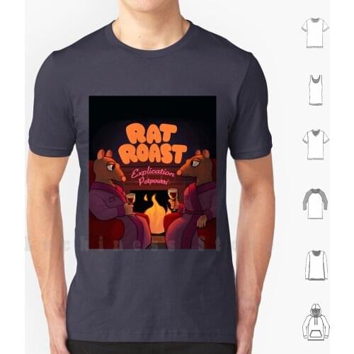 Rat Roast T Shirt DIY Cotton Big Size S-6xl Podcast Album Art Cover Art Rat Rats