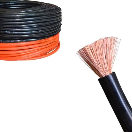 35 Square flexible cable Resin Elastomer Sheath Pure Copper Battery link ground wire fire wire river dragon red black soft wire