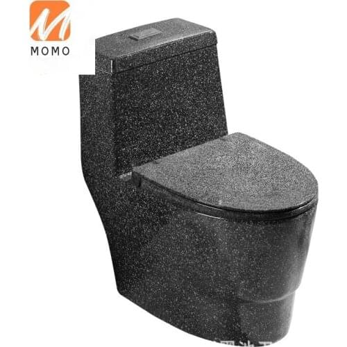 Emerald gem glazed color toilet toilet black stone retro custom creative anti-fouling super water saving Biological Toilet