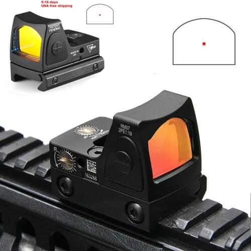Glock Sight Mini RMR Red Dot Sight Collimator Rifle Reflex Sight Scope Fit 20mm Weaver Rail for Airsoft / Hunting Rifle