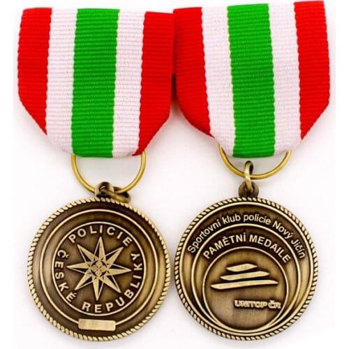 Custom Metal Badge Hot Sale Zinc Alloy Die Casting Antique Copper 3D Medal