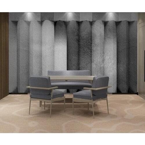 Custom wallpaper 3d photo mural stereo rectangle gray marble mural living room bedroom luxury 3d wallpaper