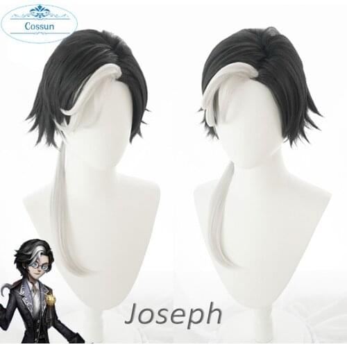 Photographer New Ver D.M Joseph Desaulniers Wig Identity V Hunter Cosplay Synthetic Hair Photographer Joseph Cosplay Halloween