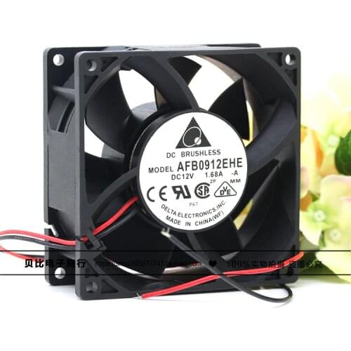 Delta Electronics AFB0912EHE Server Cooling Fan DC 12V 1.68A 92x92x38mm 2-wire