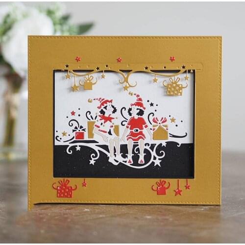 Panalisacraft Christmas Elf Metal Cutting Dies Stencils for DIY Scrapbooking/album Decorative Embossing DIY Paper Cards