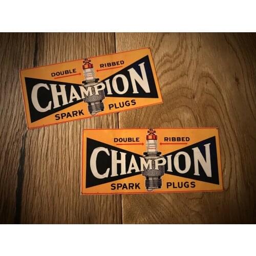 CHAMPION Decal Sticker Spark Plug Spark Old School Vintage Oldtimer # 007