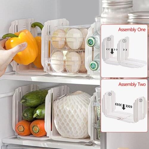 Adjustable Telescopic Divider Clothes Organizer Free Combination Bookshelf Divider Multi-Purpose Refrigerator Cabinet Storage
