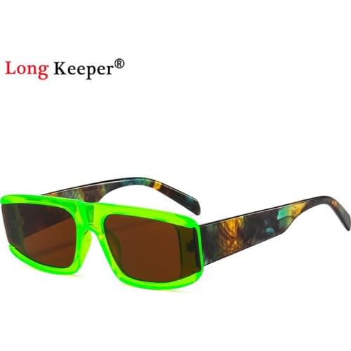 Vintage Square Sunglasses Womens Men Retro Brand Designer Fashion Colorful Sun Glasses Female Trendy Narrow UV Eyewear Oculos