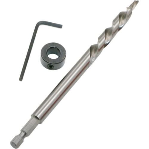 3pcs/set 9mm 9.5mm HSS Twist Step Drill Bit for Pocket Hole Jig Kit Woodworking Hole Drill Carpentry Power Tools